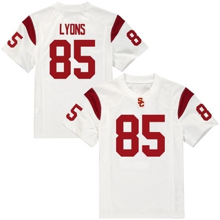 Walker Lyons Replica White Youth USC Trojans Football Jersey