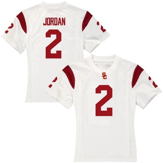 Waymond Jordan Replica White Women's USC Trojans Football Jersey