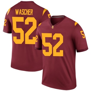 Willi Wascher Legend Youth USC Trojans Cardinal Football Jersey