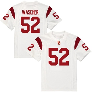 Willi Wascher Replica White Men's USC Trojans Football Jersey