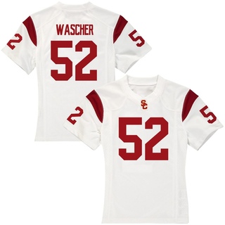 Willi Wascher Replica White Women's USC Trojans Football Jersey