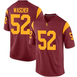 Willi Wascher Replica Youth USC Trojans Cardinal Football Jersey
