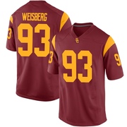 William Weisberg Replica Men's USC Trojans Cardinal Football Jersey