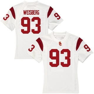 William Weisberg Replica White Women's USC Trojans Football Jersey